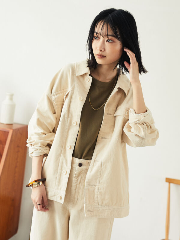 CORDUROY BLOUSON/コーデュロイジャケット《COTTON USA》【CLUEL 10月号掲載】