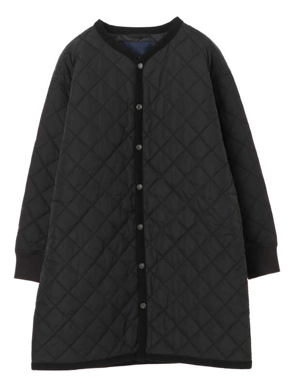 アウトレット Lee 11月号掲載 キルティングノーカラーコート ブラック ベージュ Craft Standard Boutique クラフト スタンダード ブティック のレディースコート Pa03l0z0300 ファッション通販のstripe Club