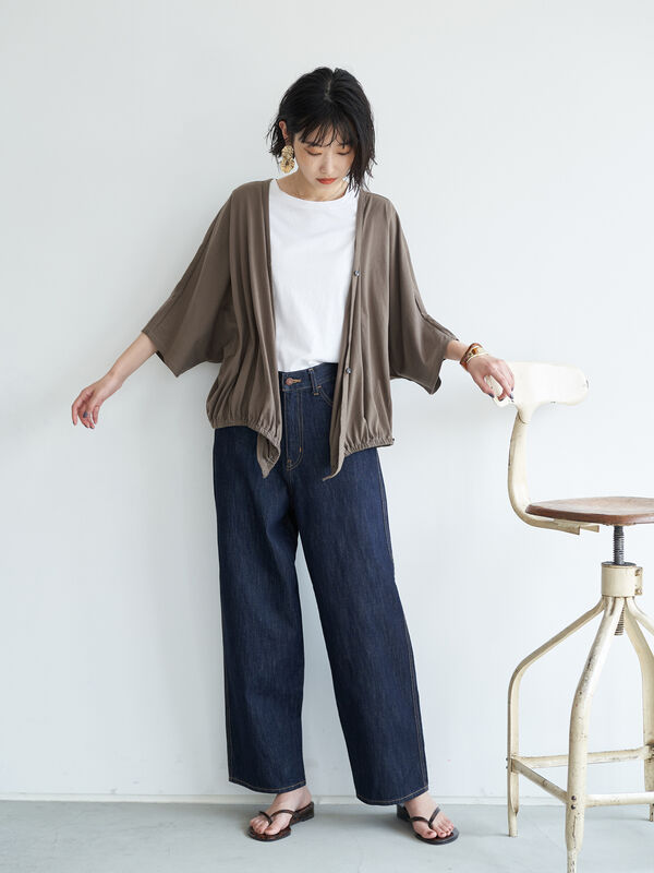 styling/ コクーンデニム ブラック+apple-en.jp