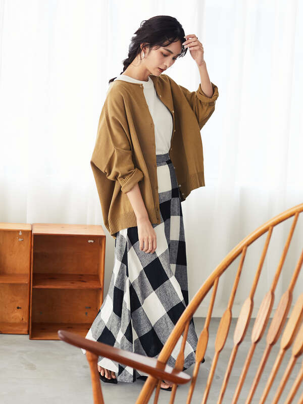 アウトレット Cropped Sleeve Cardigan ドロップショルダーニットカーディガン アイボリー ブラック ボルドー キャメル ブルー Craft Standard Boutique クラフト スタンダード ブティック のレディースカーディガン Pa03l2d0130 ファッション通販のstripe Club