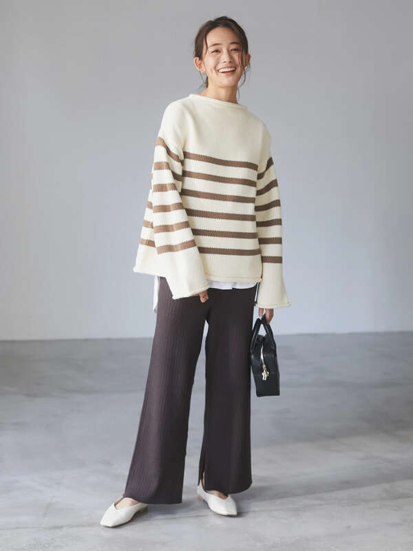 Oggi 4月号掲載 リブ ニットパンツ ウォッシャブル仕様 ダークブラウン ベージュミクスチャー Craft Standard Boutique クラフト スタンダード ブティック のレディースパンツ Pa11l2f0100 ファッション通販のstripe Club Oggi 4月号掲載 リブ ニットパンツ ウォッシャブル仕様 ダークブラウン ベージュミクスチャー Craft Standard Boutique クラフト スタンダード ブティック のレディースパンツ Pa11l2f0100 ファッション通販のstripe Club