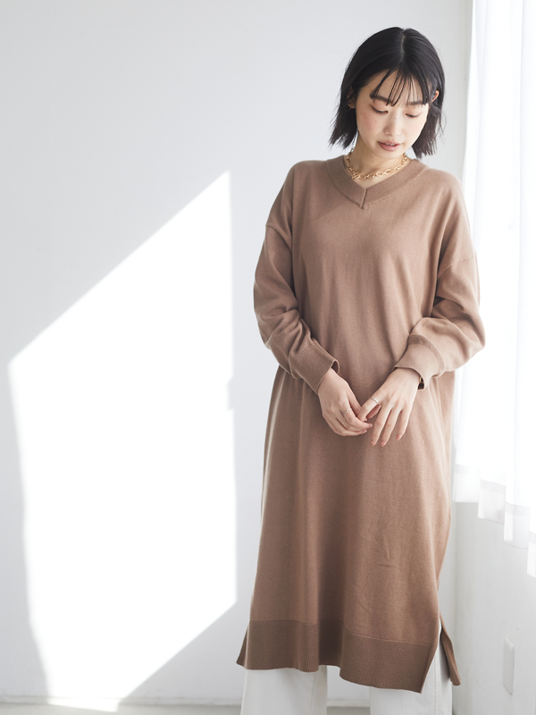 Navys 5月号掲載 Vネックニットワンピース アイボリー チャコールグレー ピンク モカ Craft Standard Boutique クラフト スタンダード ブティック のレディースワンピース Pa11l2h0100 ファッション通販のstripe Club Navys 5月号掲載 Vネックニットワンピース アイボリー チャコールグレー ピンク モカ Craft Standard Boutique クラフト スタンダード ブティック のレディースワンピース Pa11l2h0100 ファッション通販のstripe Club