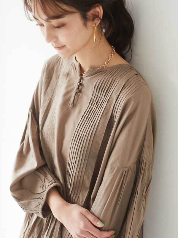 アウトレット ランダムタックフェミニンブラウス アイボリー チャコールグレー モカ イエロー Craft Standard Boutique クラフト スタンダード ブティック のレディースシャツ ブラウス Pp11l0a00 ファッション通販のstripe Club