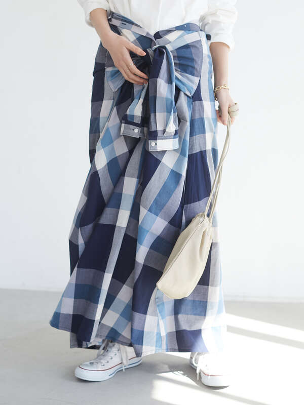 3wayチェックワンピース ベージュ ブルー Craft Standard Boutique クラフト スタンダード ブティック のレディース ワンピース Pa11l0h1100 ファッション通販のstripe Club