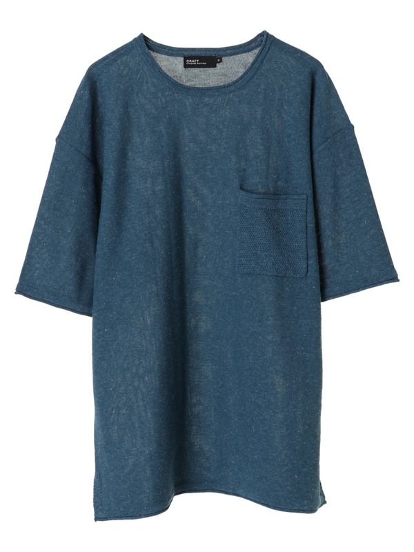 5分袖ビッグニットtee ライトグレー チャコールグレー ベージュ ブルー Craft Standard Boutique クラフト スタンダード ブティック のメンズニット セーター Pa12m2c0300 ファッション通販のstripe Club