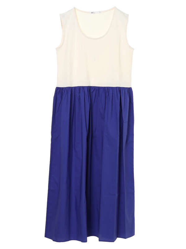 古着 異素材コンビネーションスリーブレスワンピース ブラック モカ ブルー ホワイト モカ ホワイト ブルー ホワイト ブラック Craft Standard Boutique クラフト スタンダード ブティック のレディースワンピース Pa16l1h0500 ファッション通販のstripe Club