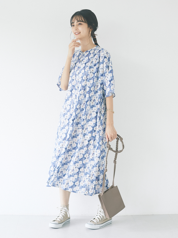 Web限定 にじみ中花柄フリル袖ワンピース ネイビー Craft Standard Boutique クラフト スタンダード ブティック のレディースワンピース Pp13l0h1700 ファッション通販のstripe Club Web限定 にじみ中花柄フリル袖ワンピース ネイビー Craft Standard Boutique クラフト スタンダード ブティック のレディースワンピース Pp13l0h1700 ファッション通販のstripe Club
