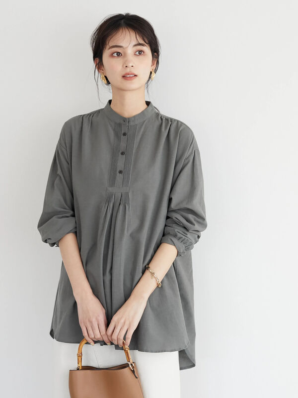 バンドカラーピンタックシャツ オフホワイト チャコールグレー ライトカーキ サックスブルー Craft Standard Boutique クラフト スタンダード ブティック のレディースシャツ ブラウス Pa21l0a0330 ファッション通販のstripe Club バンドカラーピンタックシャツ オフホワイト チャコールグレー ライトカーキ サックスブルー Craft Standard Boutique クラフト スタンダード ブティック のレディースシャツ ブラウス Pa21l0a0330 ファッション通販のstripe Club