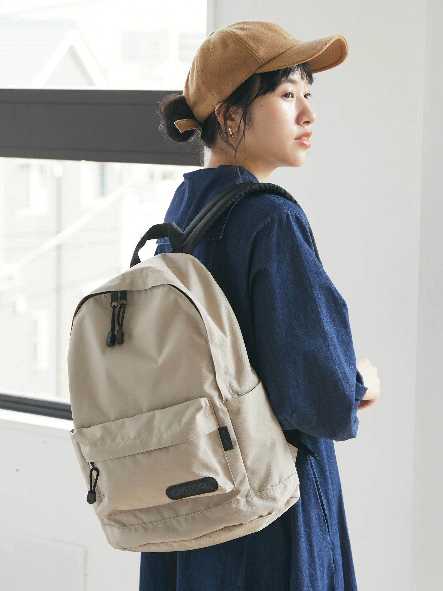 アウトレット】OUTDOOR PRODUCTS EX BACKPACK（ブラック/ベージュ