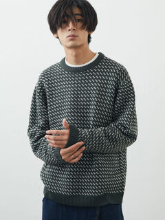 メンズニット セーター グリーン 緑系 ファッション通販のstripe Club