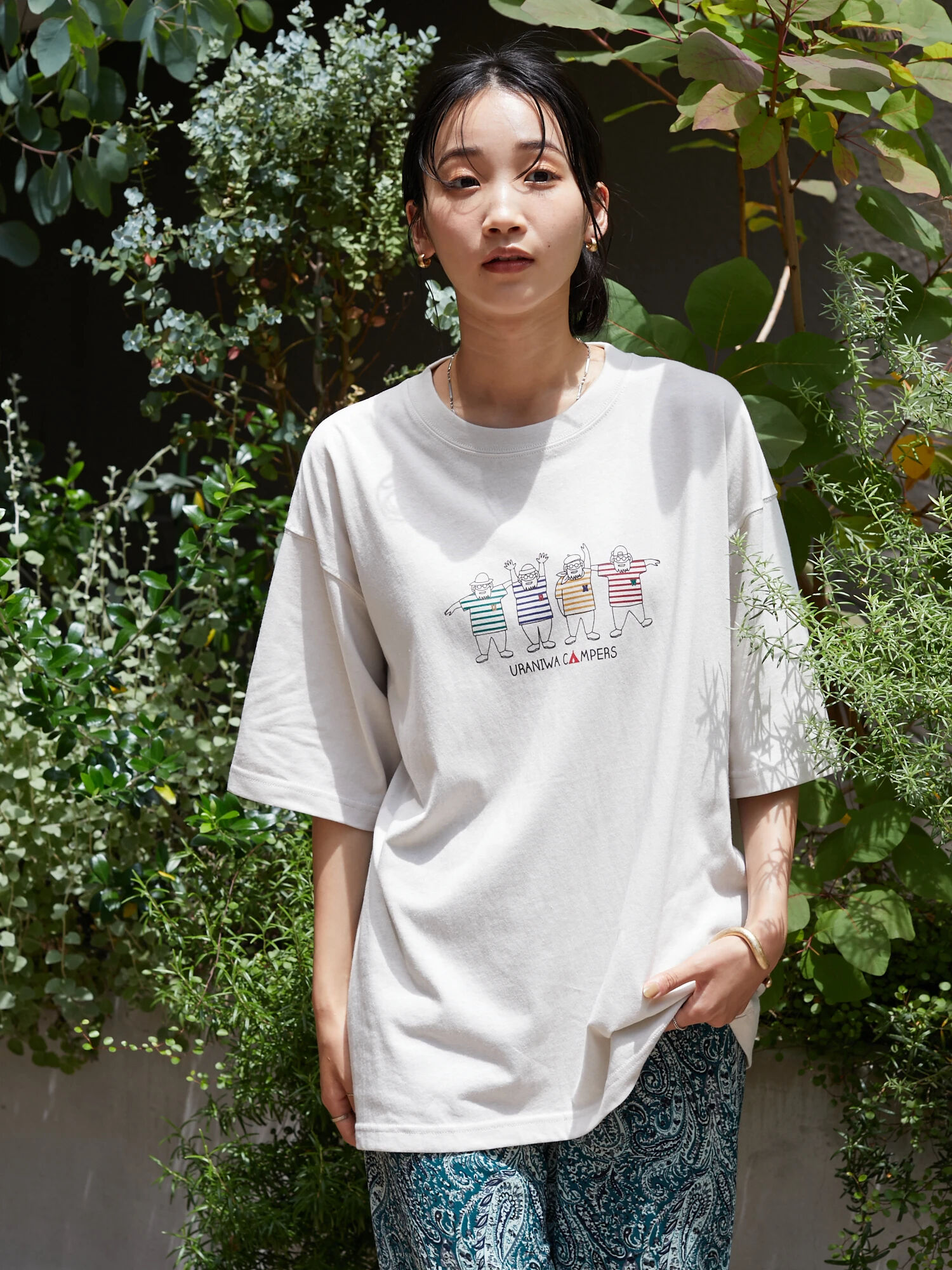 ECKO フロント&袖ラバープリント Tee-