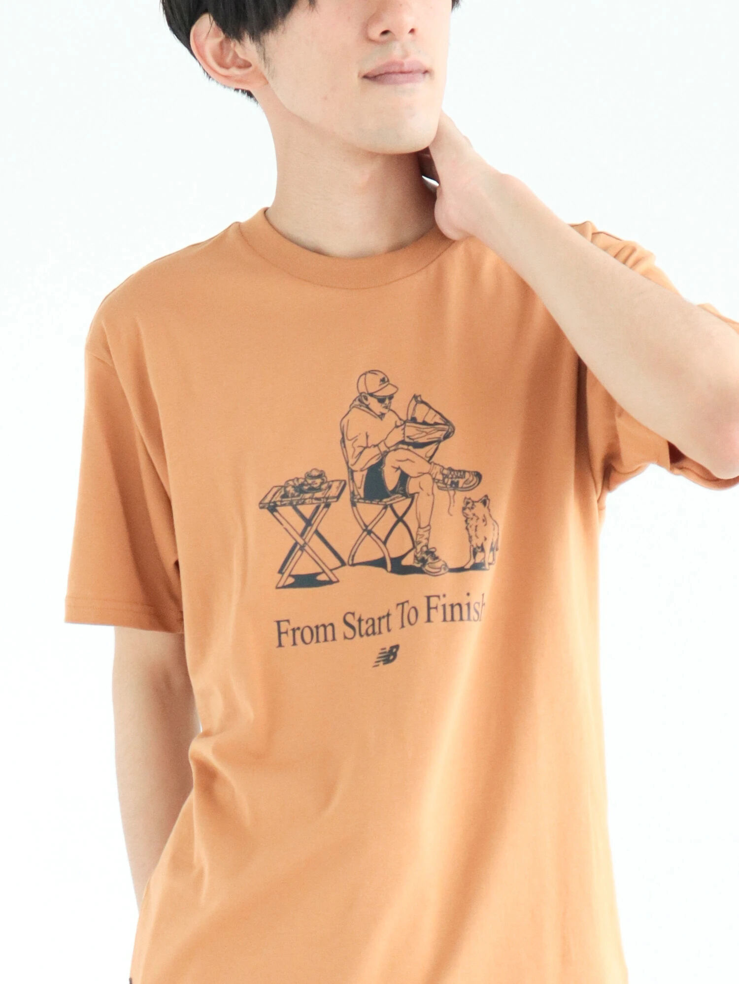 New Balance エッセンシャルカフェTEE-B（アイボリー/ブラウン） CRAFT STANDARD BOUTIQUE（クラフト  スタンダード ブティック）のレディースTシャツ【PP32G1C2340】｜ファッション通販のSTRIPE CLUB
