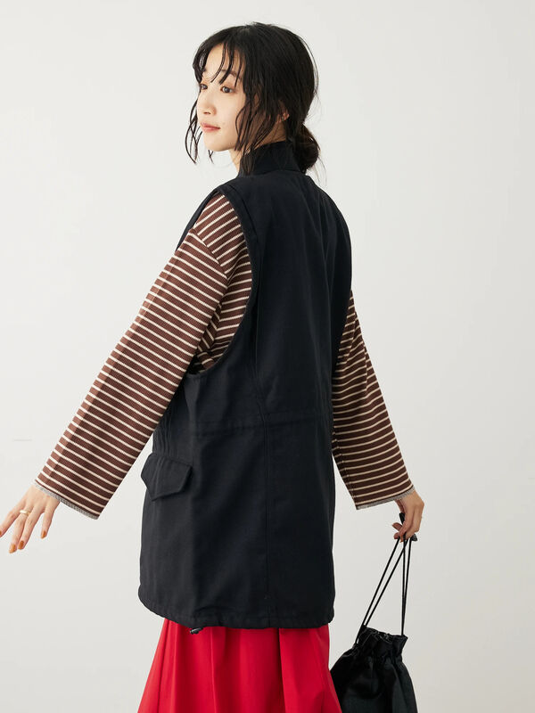 アウトレット】DICKIES ブラッシュドツイルM65ベスト（ブラック 