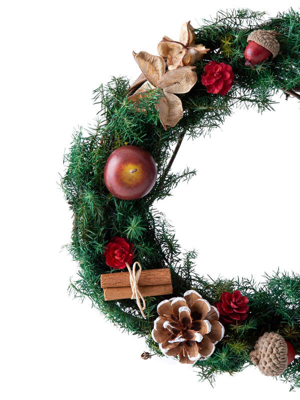 クリスマスリース ホワイト レッド ノモナキスのレディースインテリア Qp04zcm1210 ファッション通販のstripe Club