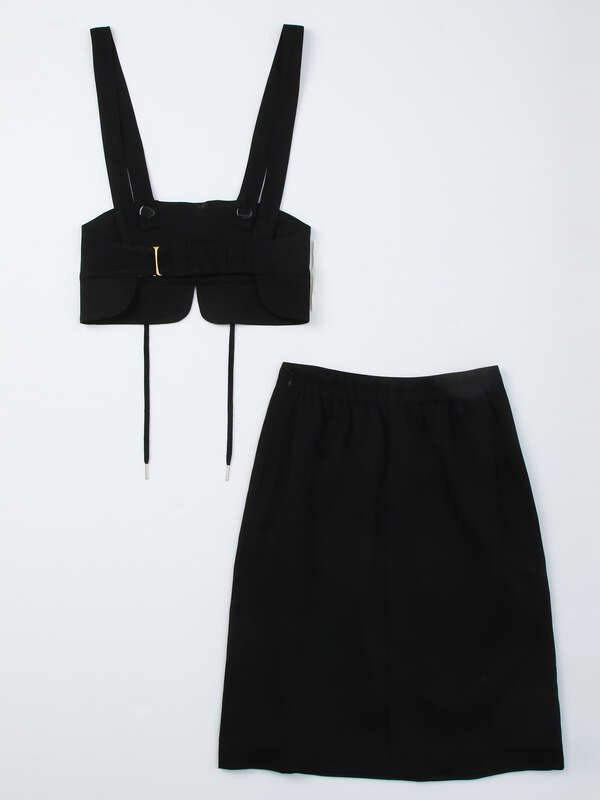 アウトレット コルセット風ベルト付きスカート ブラック ピンクベージュ Honey Salon ハニーサロン のレディーススカート Sa92l0l0150 ファッション通販のstripe Club