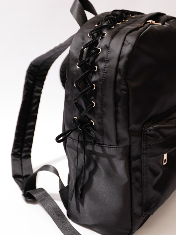 リボンレースアップリュック ブラック Honey Salon ハニーサロン のレディースバッグ ポーチ Sa93f0j1900 ファッション通販のstripe Club