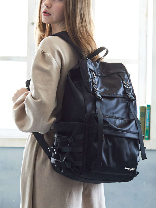 アウトレット ベルトリボンビッグリュック ブラック カーキ Honey Salon ハニーサロン のレディースバッグ ポーチ Sa94f0j0500 ファッション通販のstripe Club