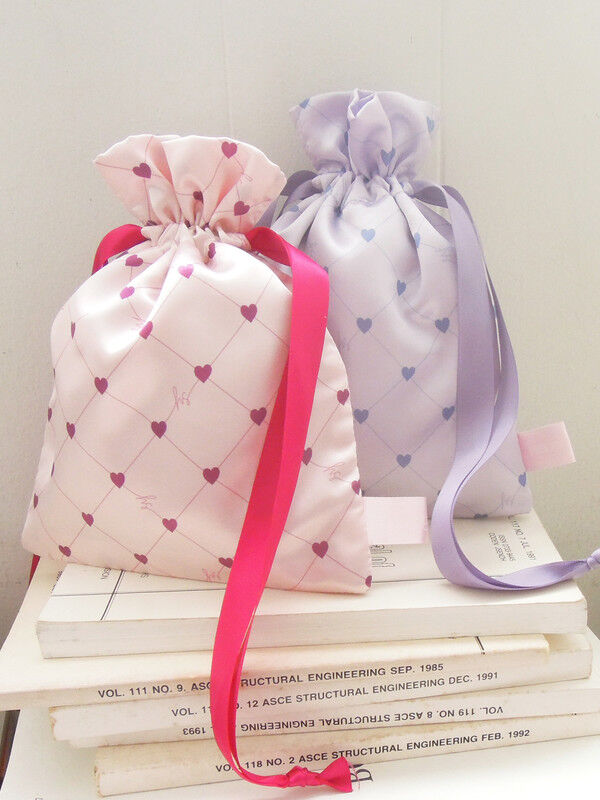 ハートラティス巾着ポーチ ライトピンク ラベンダー Honey Salon ハニーサロン のレディースポーチ Sa94fjj0300 ファッション通販のstripe Club