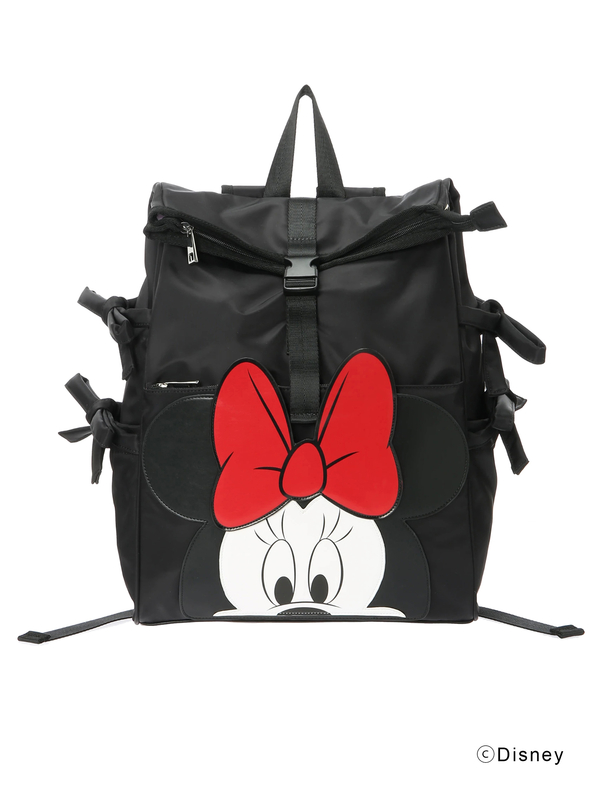 ミニーマウス サイドレースアップリュック ブラック Honey Salon ハニーサロン のレディースバッグ ポーチ Sw02f0j00 ファッション通販のstripe Club