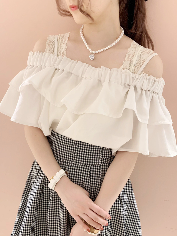 オフショルブラウス オフホワイト ブラック Honey Salon ハニーサロン のレディースシャツ ブラウス Sa06l0a0100 ファッション通販のstripe Club オフショルブラウス オフホワイト ブラック Honey Salon ハニーサロン のレディースシャツ ブラウス Sa06l0a0100 ファッション通販のstripe Club