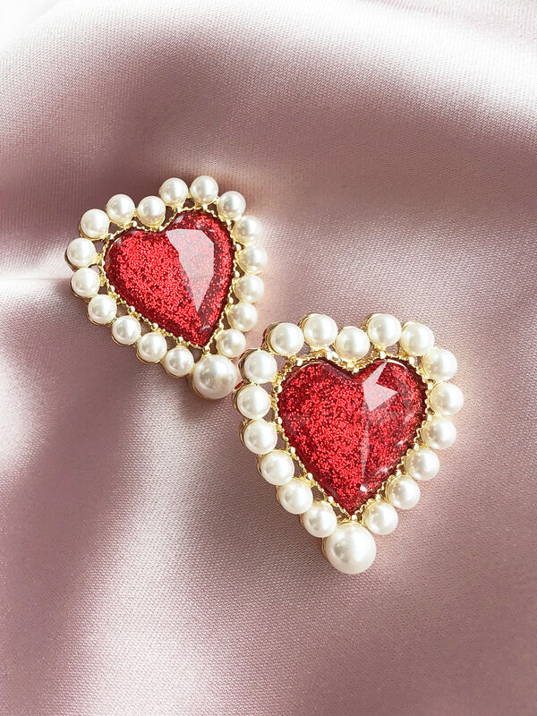 Liquem Hs ハートディフォルメピアス レッド Honey Salon ハニーサロン のレディースピアス 指輪 Sp03fcj00 ファッション通販のstripe Club Liquem Hs ハートディフォルメピアス レッド Honey Salon ハニーサロン のレディースピアス 指輪 Sp03fcj00 ファッション通販のstripe Club