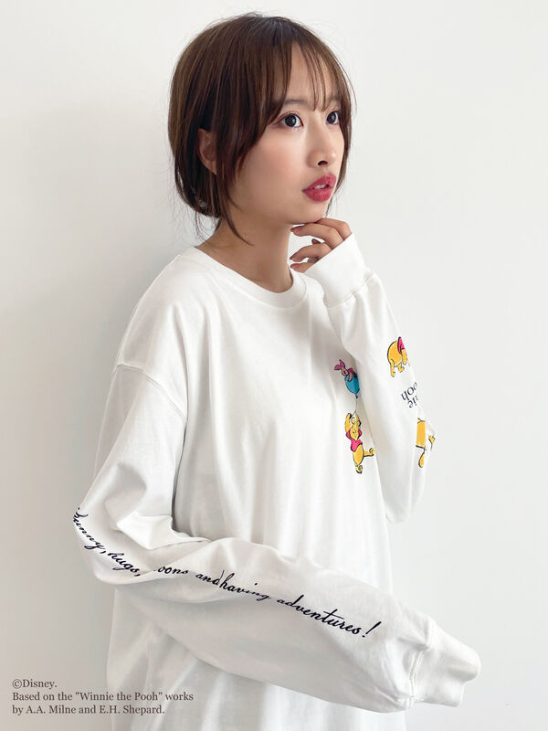 Winnie the Pooh/プリントロングTシャツ