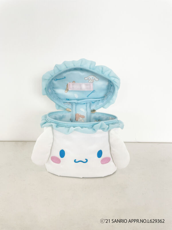 シナモロール Hs フェイスフリルバニティポーチ ホワイト Honey Salon ハニーサロン のレディースバッグ ポーチ Ss14fjj0300 ファッション通販のstripe Club