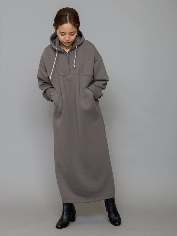 フード付きワンピース ブラウン カーキ パープル Garage Of Good Clothing ガレージ オブ グッド クロージング のレディースワンピース Wj04l1h0100 ファッション通販のstripe Club