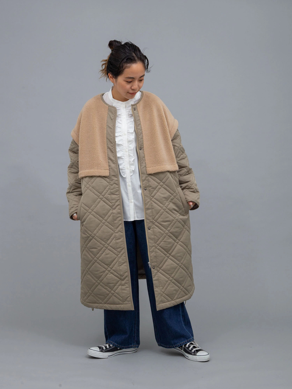 ボア切り替えキルトコート ホワイト カーキ Garage Of Good Clothing ガレージ オブ グッド クロージング のレディース コート Wj04l0z0800 ファッション通販のstripe Club ボア切り替えキルトコート ホワイト カーキ Garage Of Good Clothing ガレージ オブ グッド クロージング のレディース コート Wj04l0z0800 ファッション通販のstripe Club