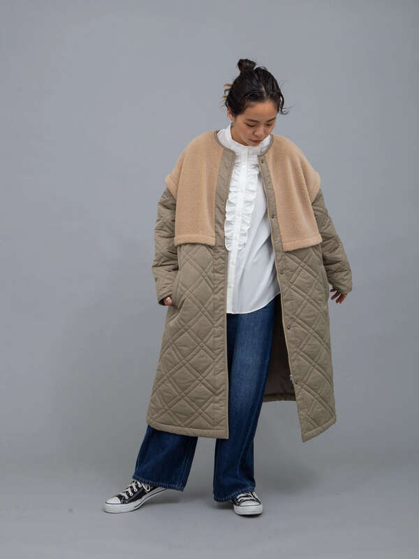 ボア切り替えキルトコート ホワイト カーキ Garage Of Good Clothing ガレージ オブ グッド クロージング のレディース コート Wj04l0z0800 ファッション通販のstripe Club ボア切り替えキルトコート ホワイト カーキ Garage Of Good Clothing ガレージ オブ グッド クロージング のレディース コート Wj04l0z0800 ファッション通販のstripe Club