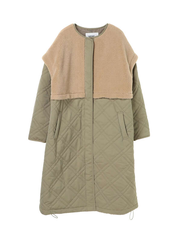 ボア切り替えキルトコート ホワイト カーキ Garage Of Good Clothing ガレージ オブ グッド クロージング のレディース コート Wj04l0z0800 ファッション通販のstripe Club ボア切り替えキルトコート ホワイト カーキ Garage Of Good Clothing ガレージ オブ グッド クロージング のレディース コート Wj04l0z0800 ファッション通販のstripe Club