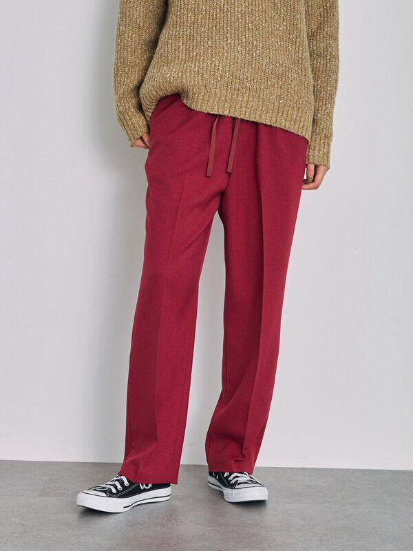 アウトレット サージストレッチストレートパンツ ピンク Garage Of Good Clothing ガレージ オブ グッド クロージング のレディースパンツ Wj14l0f0400 ファッション通販のstripe Club