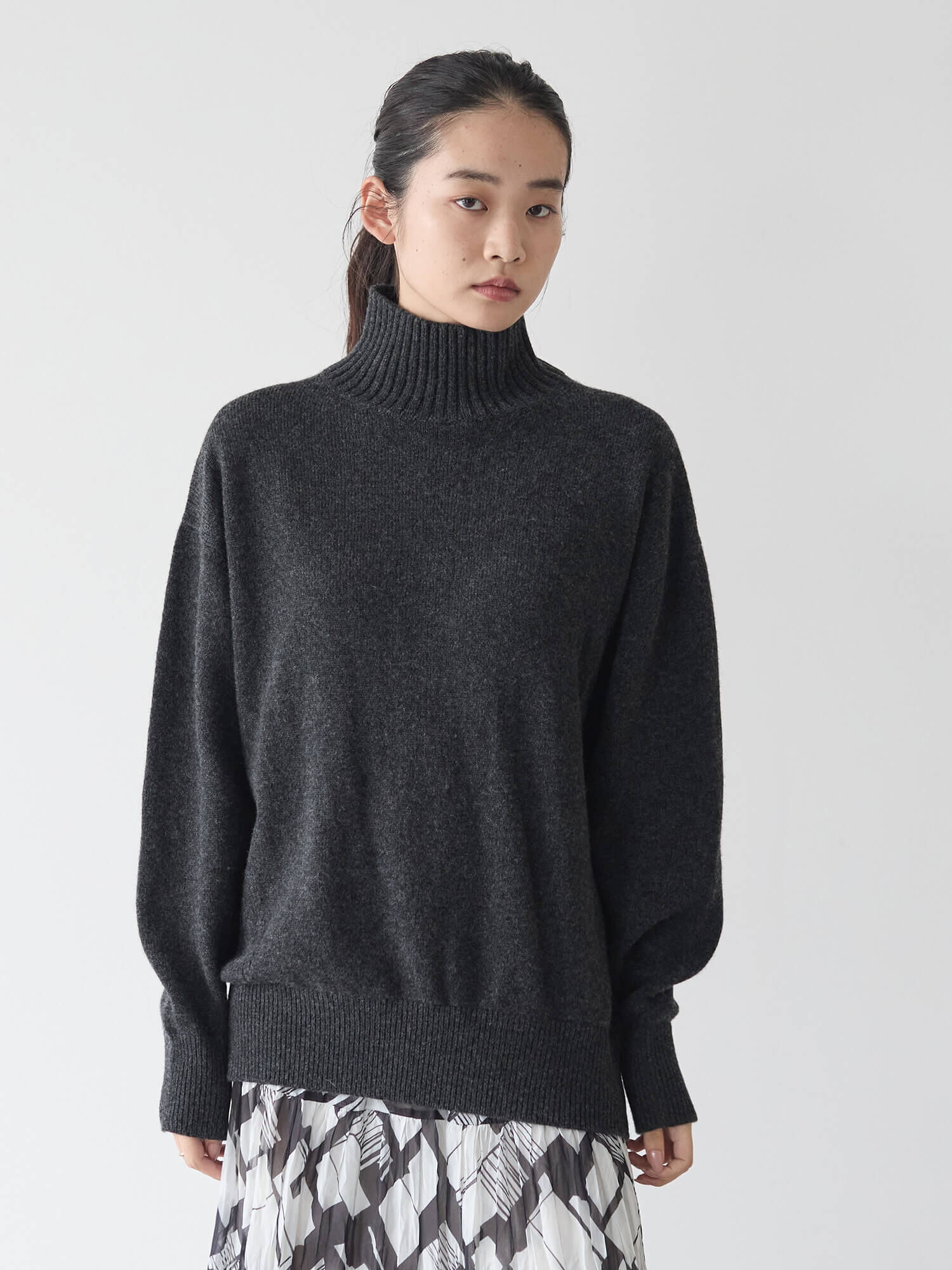 ウールカシミヤタートルネック プルオーバー ニット/セーター トップス レディース 人気販売