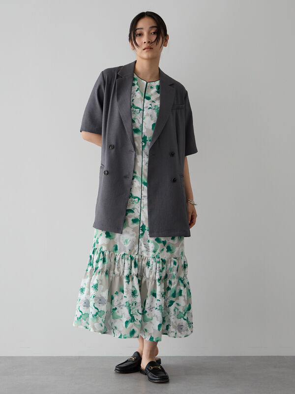 アウトレット】フラワープリントワンピース（ベージュ/イエロー） GARAGE OF GOOD CLOTHING（ガレージ オブ グッド  クロージング）のレディースワンピース【WP33L0H0200】｜ファッション通販のSTRIPE CLUB