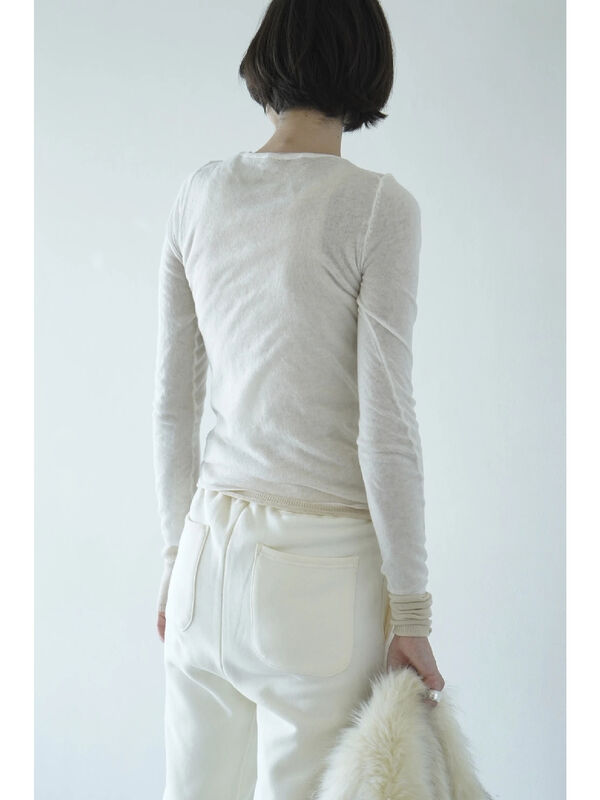 【CLANE】SHEER LAYERED KNIT TOPS